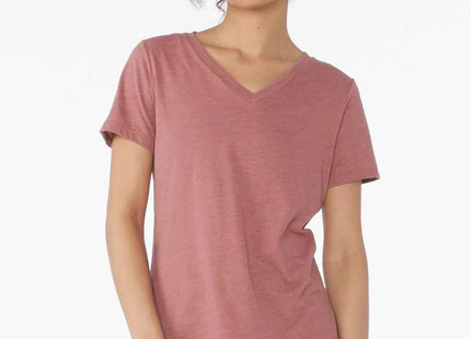 BELLA+CANVAS Women's Relaxed Heather CVC VNeck Tee BC6405CVC Heather Mauve