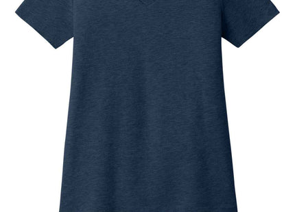 BELLA+CANVAS Women's Relaxed Heather CVC VNeck Tee BC6405CVC Heather Navy