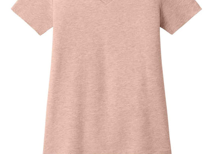BELLA+CANVAS Women's Relaxed Heather CVC VNeck Tee BC6405CVC Heather Peach