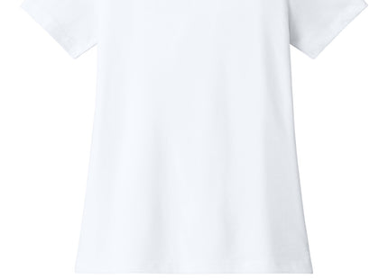 BELLA+CANVAS Women's Relaxed Heather CVC VNeck Tee BC6405CVC Solid White Blend