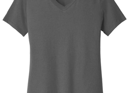 BELLA+CANVAS Women's Relaxed Jersey Short Sleeve VNeck Tee BC6405 Asphalt