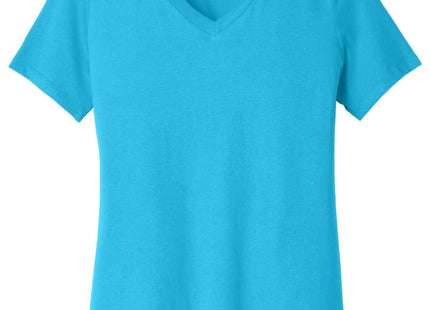 BELLA+CANVAS Women's Relaxed Jersey Short Sleeve VNeck Tee BC6405 Turquoise