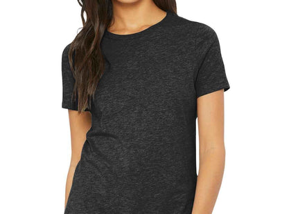BELLA+CANVAS Women's Relaxed Triblend Tee BC6413 Charcoal-Black Triblend