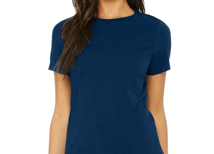 BELLA+CANVAS Women's Relaxed Triblend Tee BC6413 Solid Navy Triblend