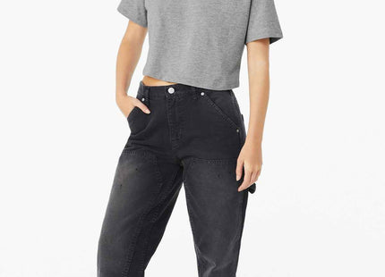 BELLA+CANVAS Women's Jersey Crop Tee BC6482 Athletic Heather