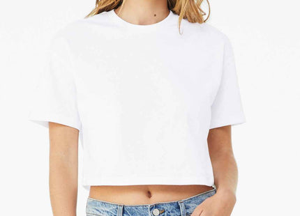 BELLA+CANVAS Women's Jersey Crop Tee BC6482 White