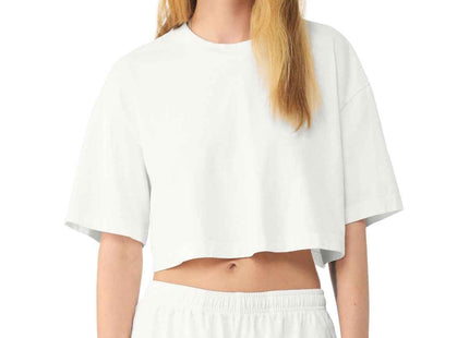 BELLA+CANVAS Women's Heavyweight GarmentDyed Cropped Tee BC6882GD Vintage White