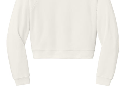 BELLA+CANVAS Women's Raglan Pullover Sponge Fleece BC7505 Vintage White