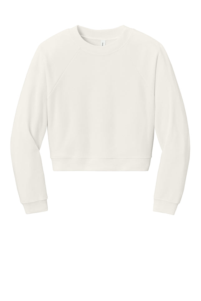 BELLA+CANVAS Women's Raglan Pullover Sponge Fleece BC7505 Vintage White
