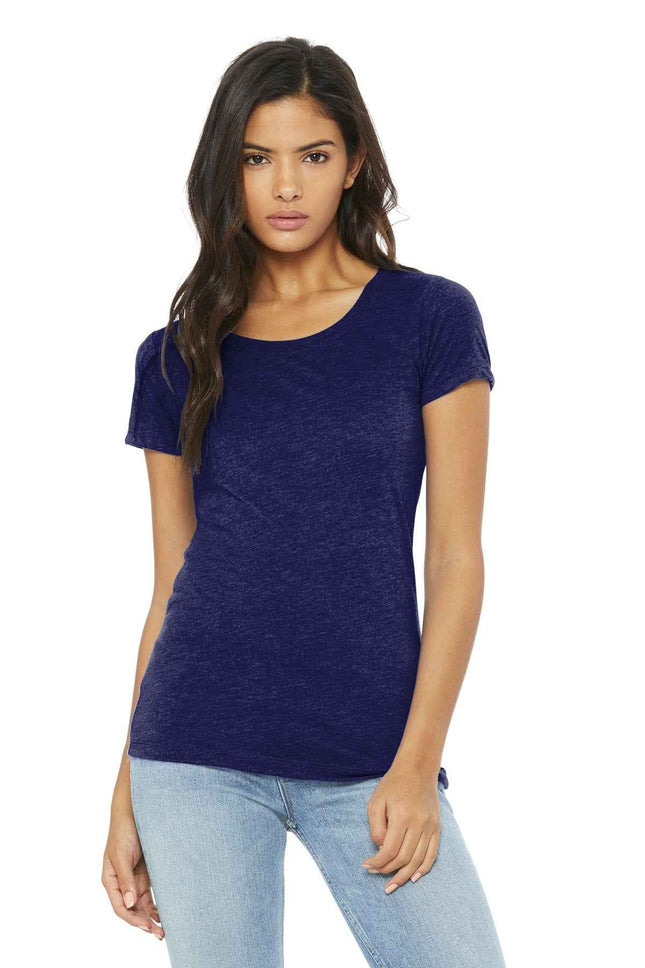 BELLA+CANVAS Women's Triblend Short Sleeve Tee BC8413 Navy Triblend