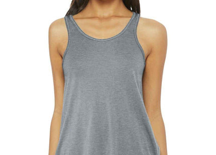BELLA+CANVAS Women's Flowy Racerback Tank BC8800 Athletic Heather