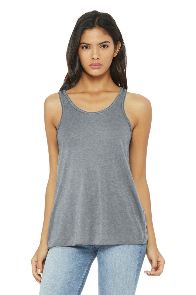 BELLA+CANVAS Women's Flowy Racerback Tank BC8800 Athletic Heather