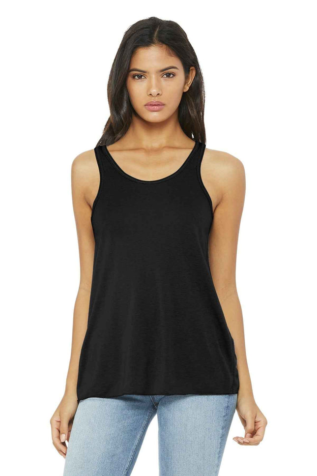 BELLA+CANVAS Women's Flowy Racerback Tank BC8800 Black