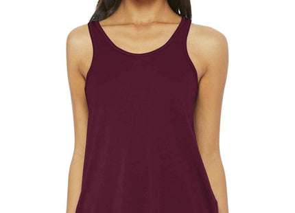 BELLA+CANVAS Women's Flowy Racerback Tank BC8800 Maroon