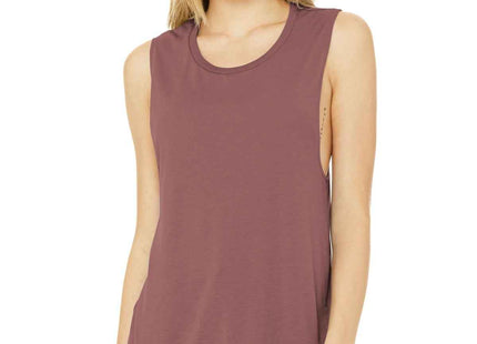 BELLA+CANVAS Women's Flowy Scoop Muscle Tank BC8803 Mauve