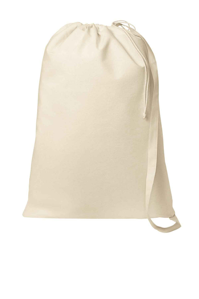 Port Authority Core Cotton Laundry Bag BG0850 Natural OSFA