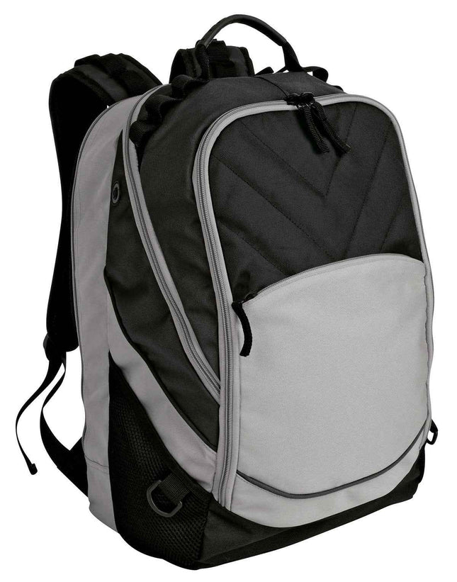 Port Authority Xcape Computer Backpack BG100 Black Grey OSFA