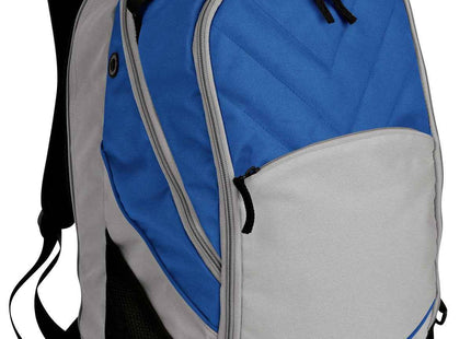 Port Authority Xcape Computer Backpack BG100 Royal Grey Black OSFA