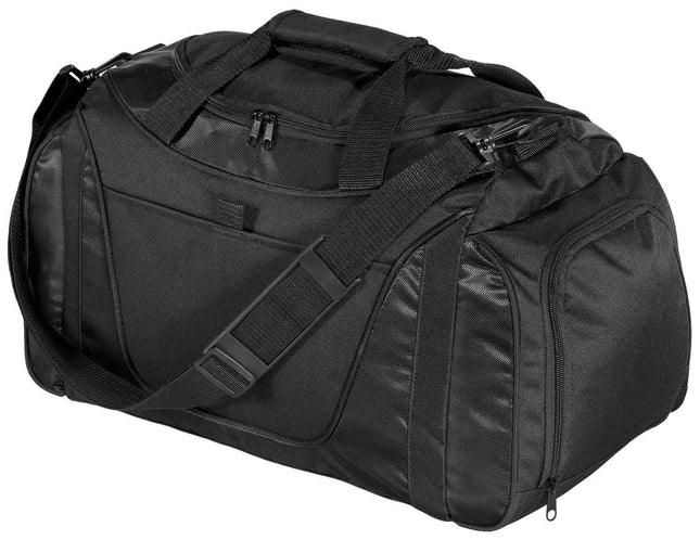 Port Authority Small TwoTone Duffel BG1040 Black Black OSFA