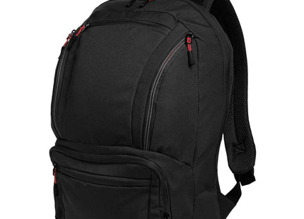 Port Authority Cyber Backpack BG200 Black Red OSFA