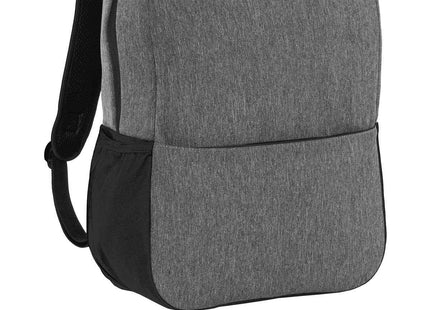 Port Authority Access Square Backpack BG218 Heather Grey Black OSFA