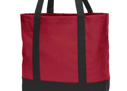 Port Authority Day Tote BG406 Chili Red Black OSFA
