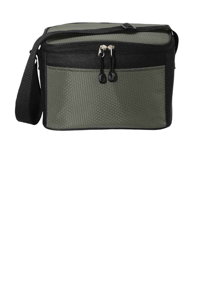 Port Authority 6Can Cube Cooler BG512 Grey Black OSFA