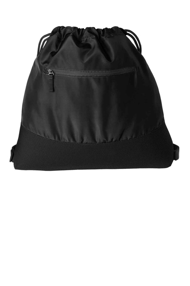 Port Authority Agility Mesh Pocket Cinch BG619 Deep Black OSFA