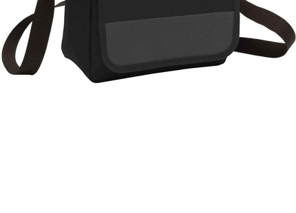 Port Authority Lunch Cooler Messenger BG753 Black Dark Charcoal OSFA