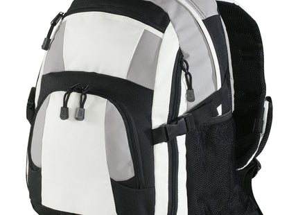 Port Authority Urban Backpack BG77 Black Light Grey Stone OSFA