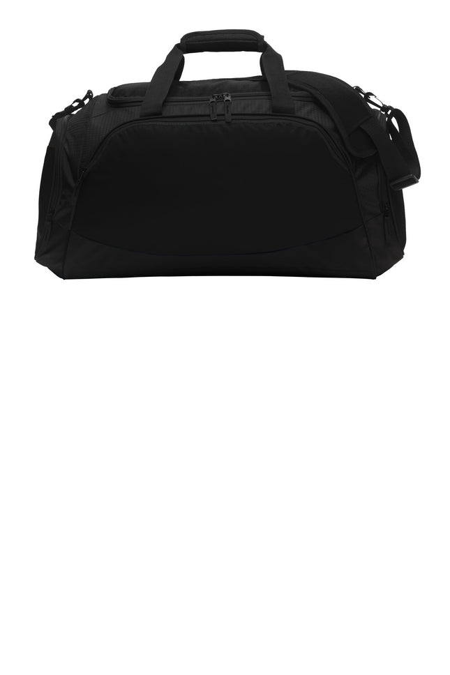 Port Authority Medium Active Duffel BG801 Black Black OSFA