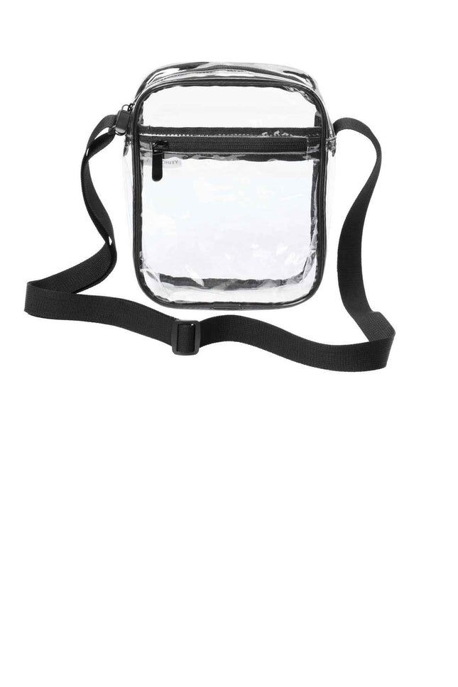 Port Authority Clear Crossbody Bag BG931 Clear Black OSFA
