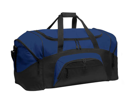 Port Authority Standard Colorblock Sport Duffel BG99 True Royal Black OSFA