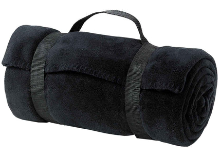 Port Authority Value Fleece Blanket with Strap BP10 Black OSFA