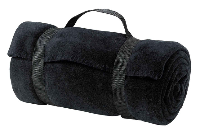 Port Authority Value Fleece Blanket with Strap BP10 Black OSFA