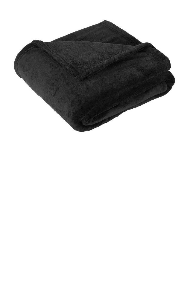 Port Authority Oversized Ultra Plush Blanket BP32 Deep Black OSFA