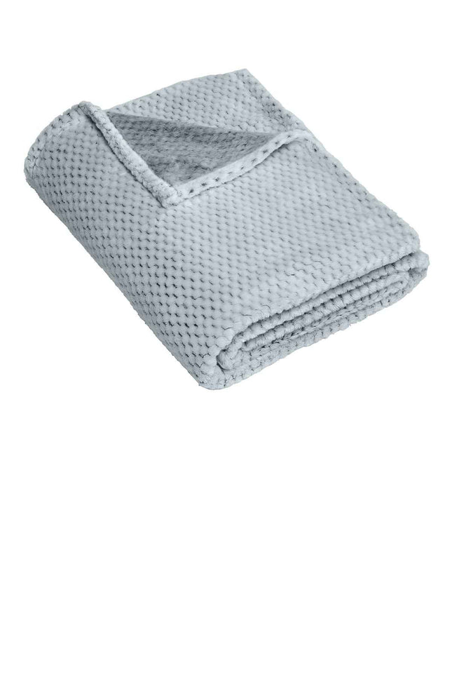 Port Authority Plush Texture Blanket BP35 Dress Blue Navy OSFA
