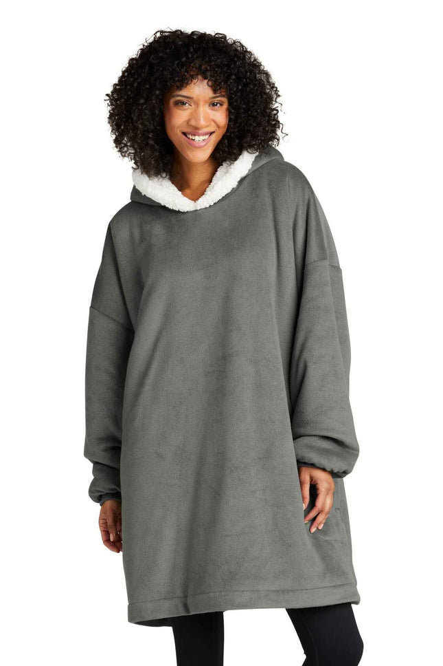 Port Authority Mountain Lodge Wearable Blanket BP41 Hearth Grey OSFA