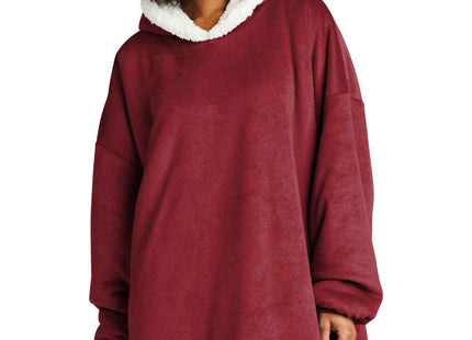 Port Authority Mountain Lodge Wearable Blanket BP41 Red Rhubarb OSFA