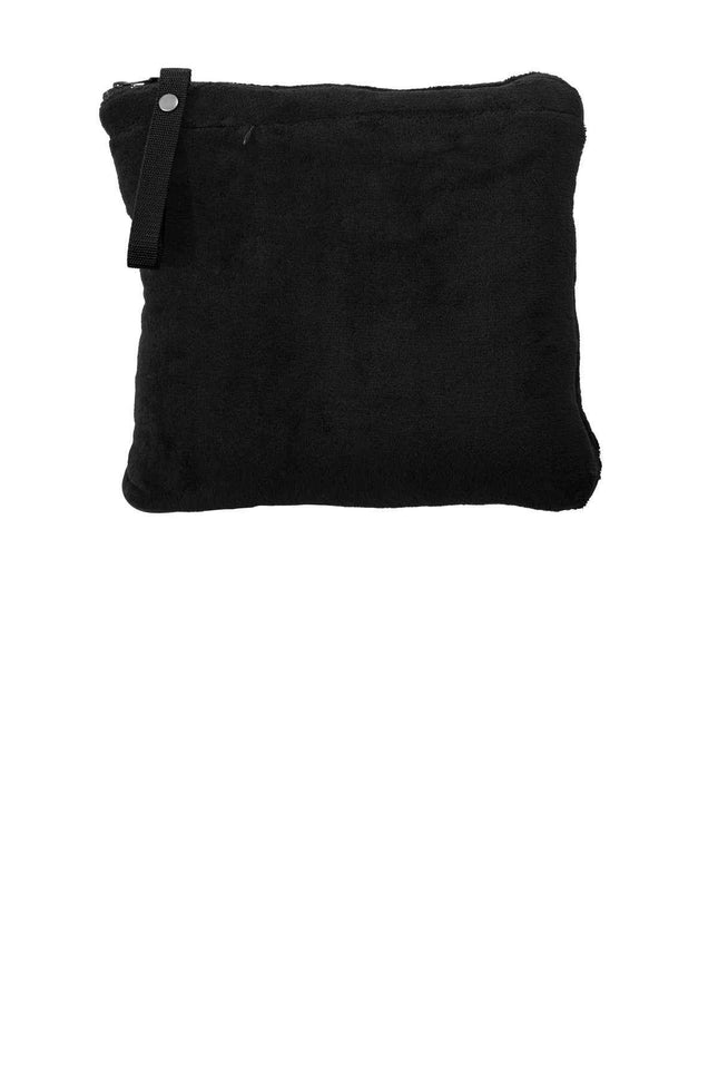 Port Authority Packable Travel Blanket BP75 Black OSFA
