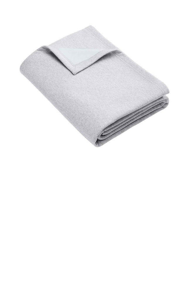 Port & Co Core Fleece Sweatshirt Blanket BP78 Ash OSFA