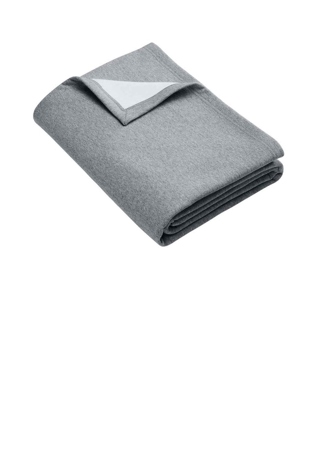 Port & Co Core Fleece Sweatshirt Blanket BP78 Athletic Heather OSFA