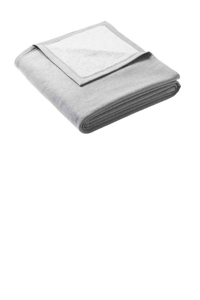 Port & Co Oversized Core Fleece Sweatshirt Blanket BP79 Athletic Heather OSFA