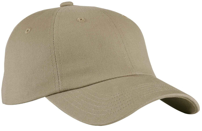 Port Authority Unstructured Brushed Twill Cap BTU Khaki OSFA