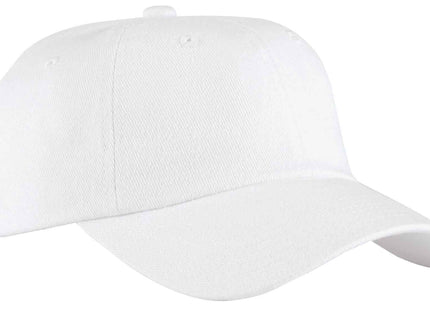Port Authority Unstructured Brushed Twill Cap BTU White OSFA
