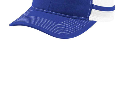 Port Authority TwoStripe Snapback Trucker Cap C113 Patriot Blue Patriot Blue White OSFA