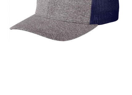 Port Authority Flexfit Melange Mesh Back Trucker Cap C302 True Navy Grey Heather