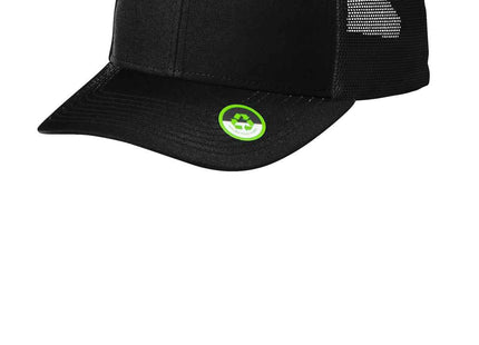 Port Authority Eco Snapback Trucker Cap C402ECO Deep Black OSFA
