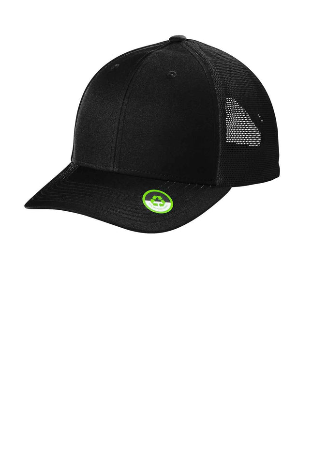 Port Authority Eco Snapback Trucker Cap C402ECO Deep Black OSFA