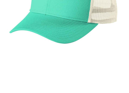 Port Authority LowProfile Snapback Trucker Cap C402LP Bright Seafoam Ecru OSFA